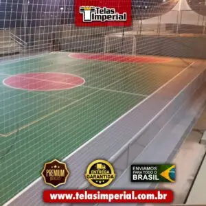 Rede de lateral quadra/campo malha 12x12 fio 4mm