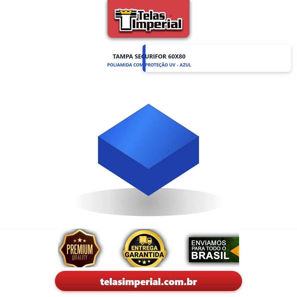 Tampa Azul Securifor Poliamida 60x80 - Belgo