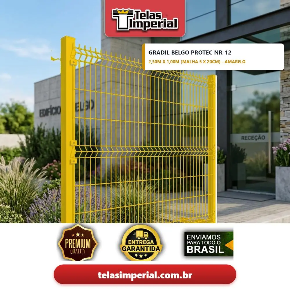 BELGO PROTEC GRADIL AMARELO Ø 4,10 mm 5 X 20cm 2,50m x 1,00m