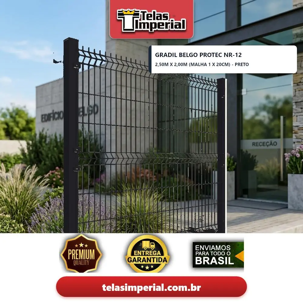 BELGO PROTEC GRADIL PRETO Ø 4,10 mm 1 X 20cm 2,50m x 2,00m