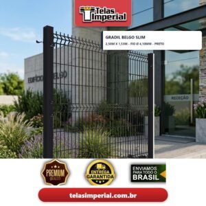 BELGO SLIM Ø 4,10mm 5 x 20cm 2,50m x 1,53m - PRETO