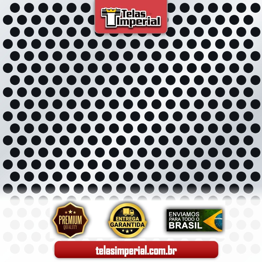 Tela Moeda Inox 430, (17,80mm) espessura 1,60mm com 1,00m Altura