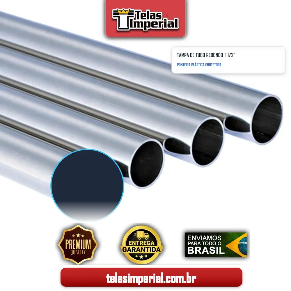 TAMPA DE TUBO REDONDO 1 1/2"